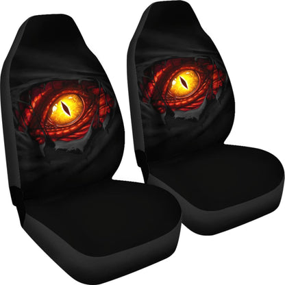 Yellow Dragon Eye Custom Car Accessories Car Seat Covers