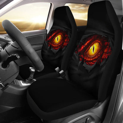 Yellow Dragon Eye Custom Car Accessories Car Seat Covers