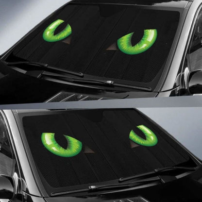 Cat Green Eyes Auto Sun Shades