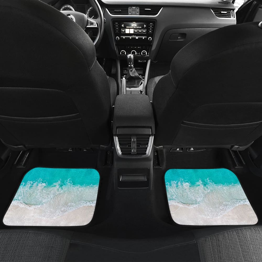 Beautiful Beach Car Floor Mats With Sand And Waves