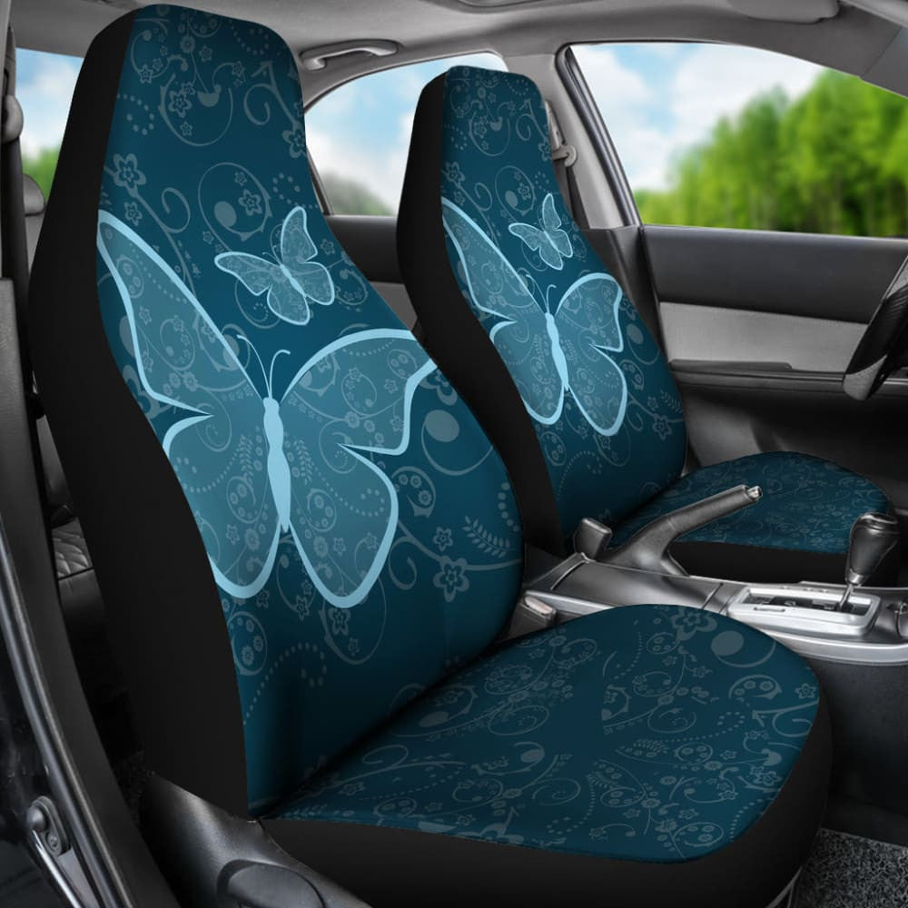 Amazing Blue Butterflies Car Seat Covers