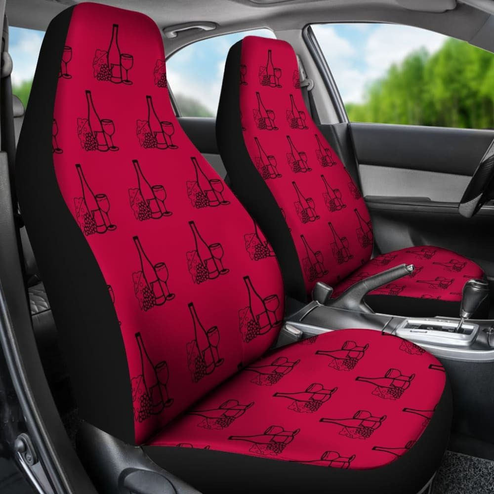 Red Wine Custom Car Accessories Car Seat Covers