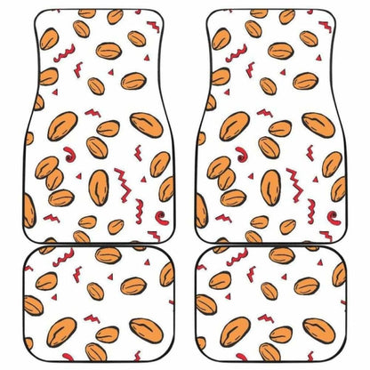 Peanuts Pattern Background Front And Back Car Mats