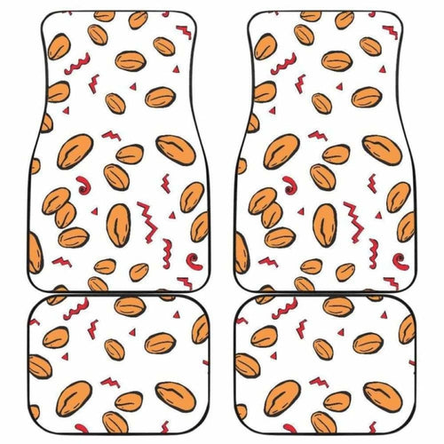 Peanuts Pattern Background Front And Back Car Mats