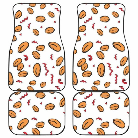 Peanuts Pattern Background Front And Back Car Mats