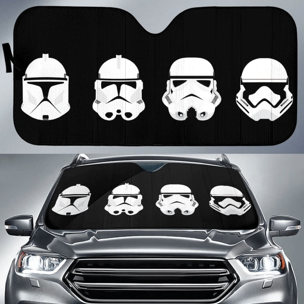 Star Wars Helmets Army Car Auto Sun Shade