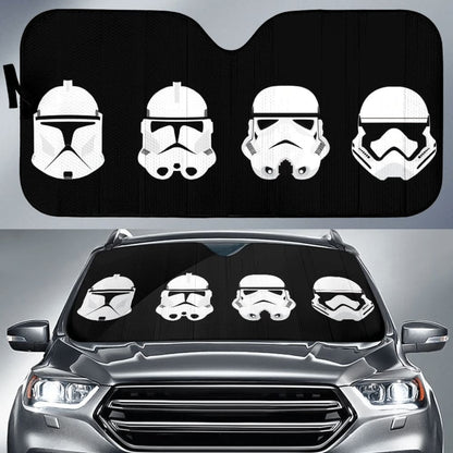 Star Wars Helmets Army Car Auto Sun Shade