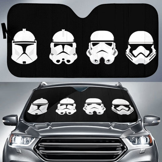 Star Wars Helmets Army Car Auto Sun Shade