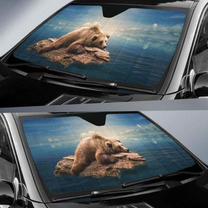 Bear Floating WaterK Car Sun Shade
