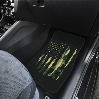 Amazing Green American Flag Car Floor Mats