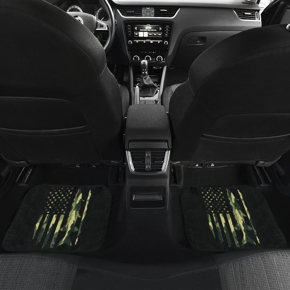Amazing Green American Flag Car Floor Mats
