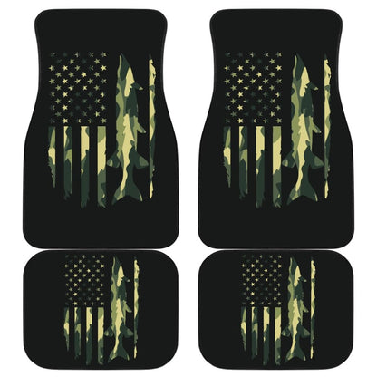 Amazing Green American Flag Car Floor Mats