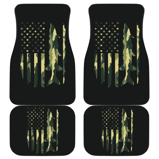 Amazing Green American Flag Car Floor Mats