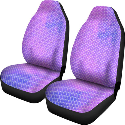 Watercolour Mermaid Scales in Purple and Blue Car Seat Covers