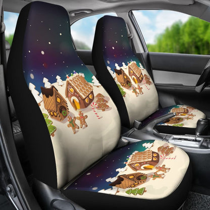 Amazing Christmas Gingerbread Cookie Pattern Car Seat Covers