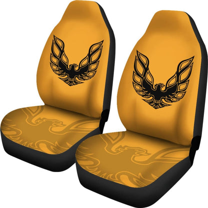 Pontiac Firebird Gold Themed Car Seat Covers Custom