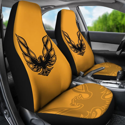 Pontiac Firebird Gold Themed Car Seat Covers Custom