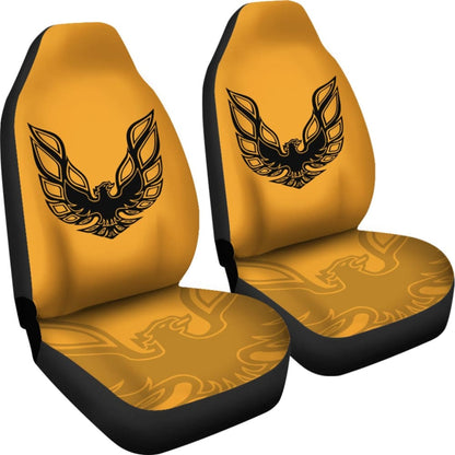 Pontiac Firebird Gold Themed Car Seat Covers Custom