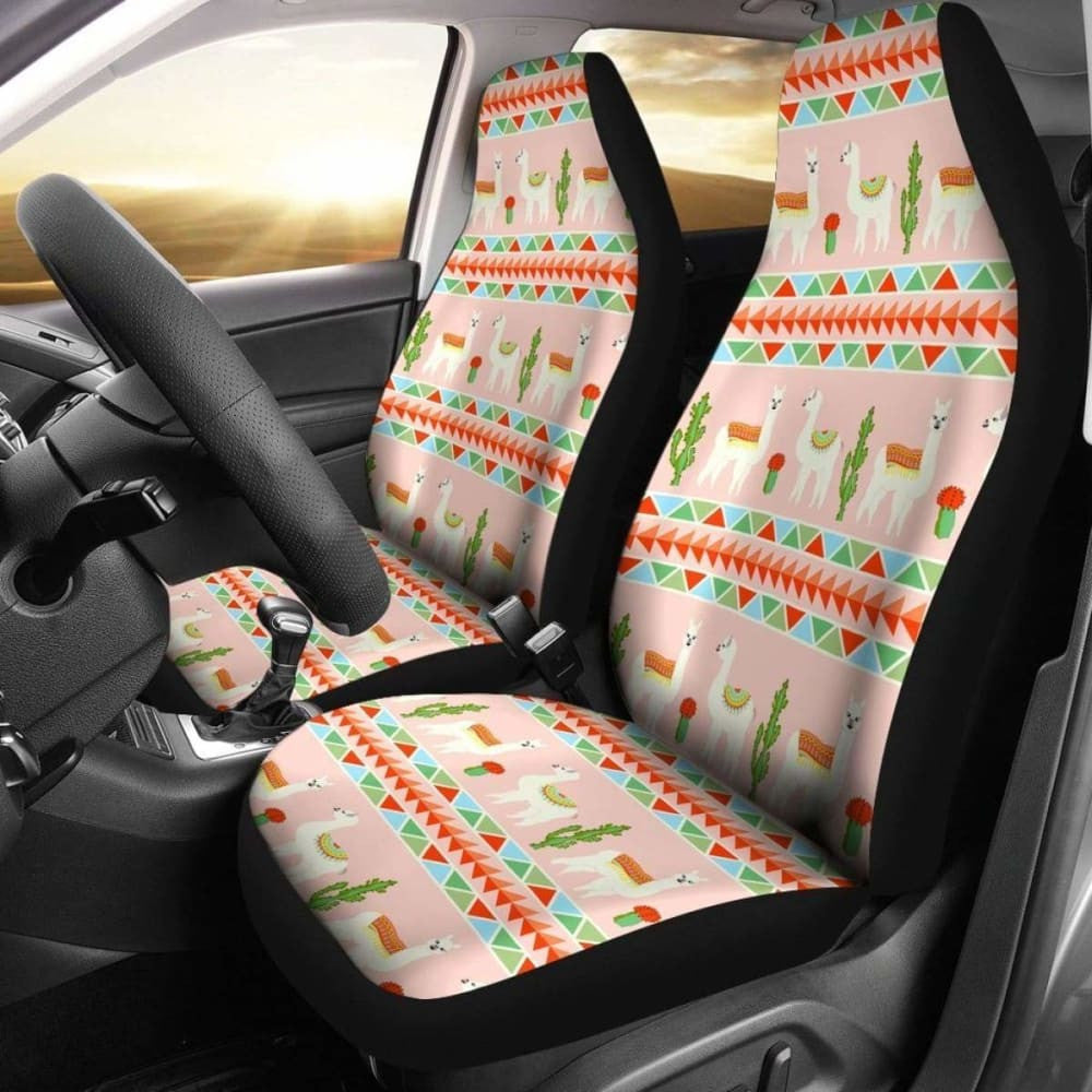 Cute Llama Car Seat Covers