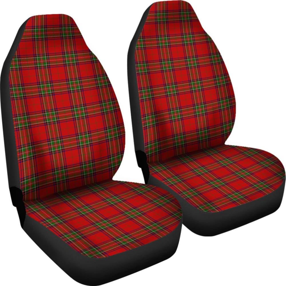 Red Royal Stewart Plaid Tartan Car Seat Covers