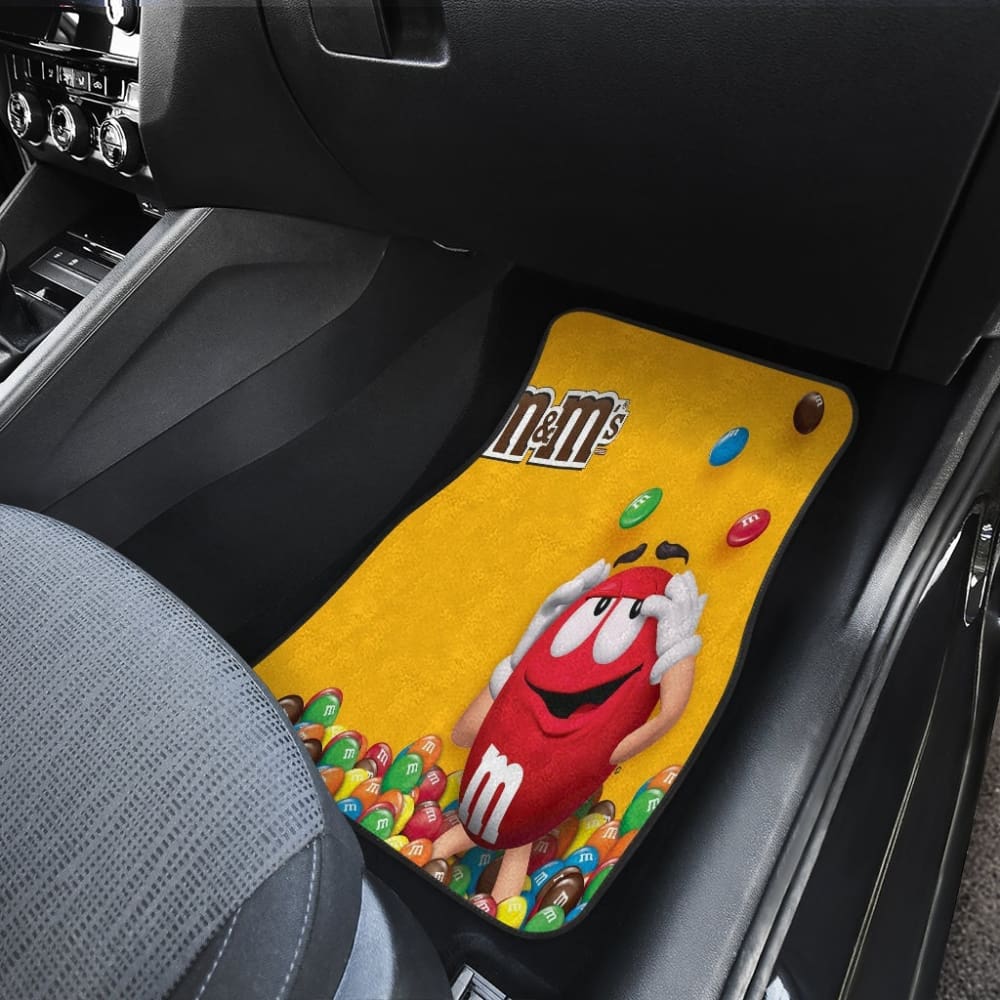 Red M&M Chocolate Car-Mats