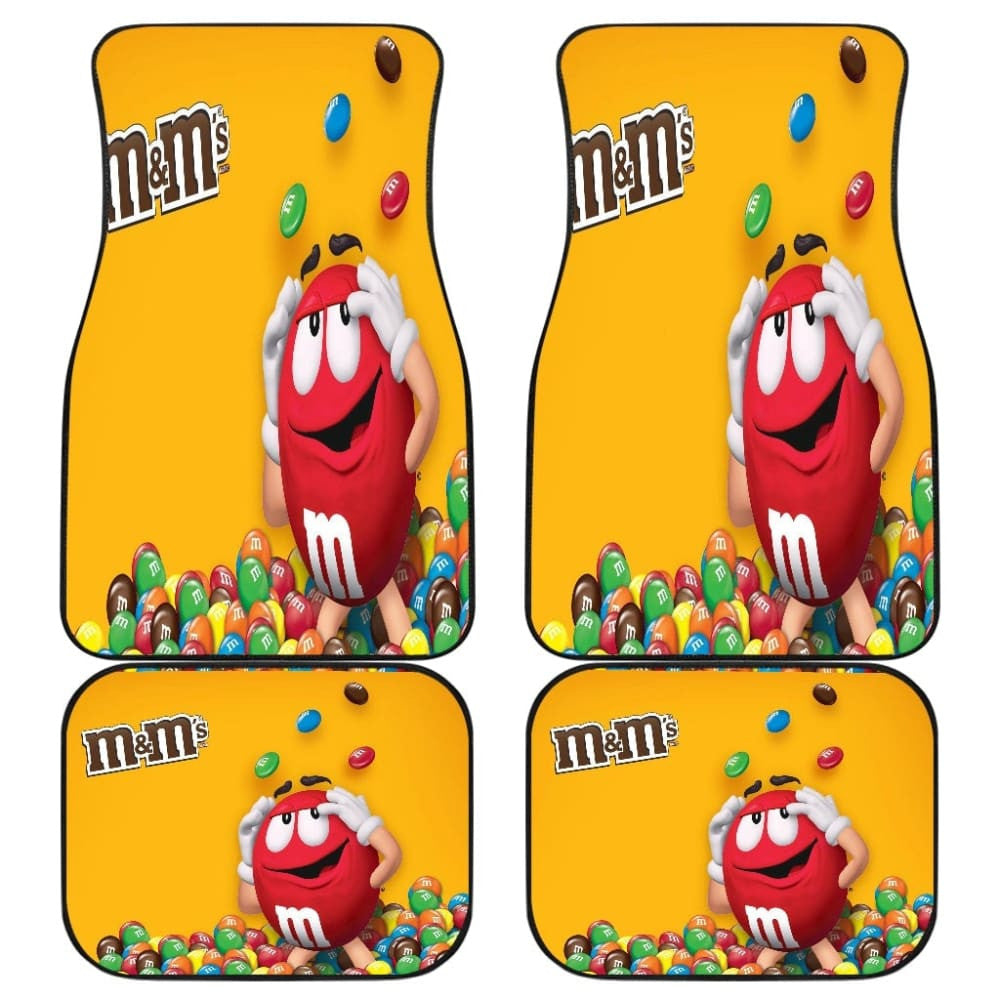 Red M&M Chocolate Car-Mats