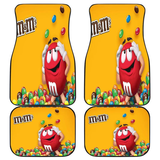 Red M&M Chocolate Car-Mats