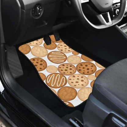Various Cookie Pattern Front And Back Car Mats