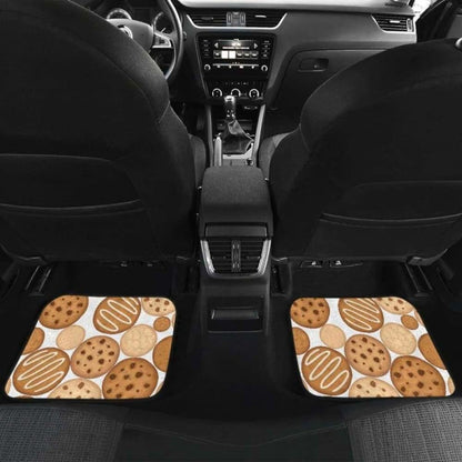Various Cookie Pattern Front And Back Car Mats