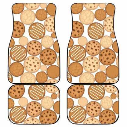 Various Cookie Pattern Front And Back Car Mats