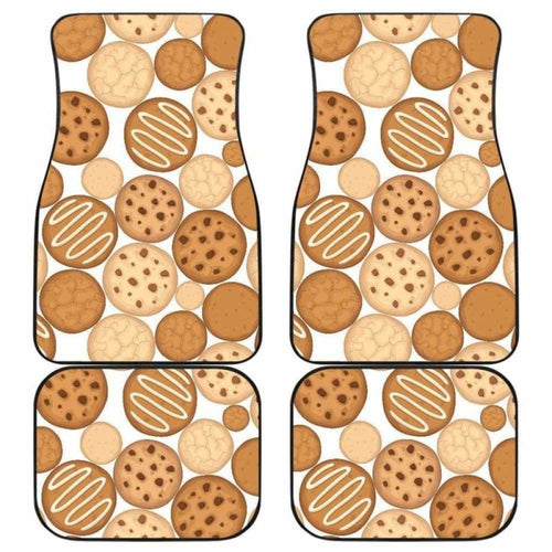 Various Cookie Pattern Front And Back Car Mats