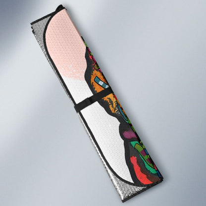 Colorful Pitbull Design Car Auto Sun Shades