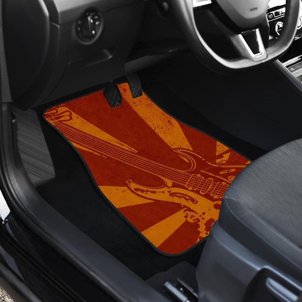 Amazing Electric Guitar Custom Retro Art Design Car Floor Mats