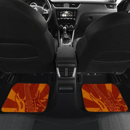 Amazing Electric Guitar Custom Retro Art Design Car Floor Mats