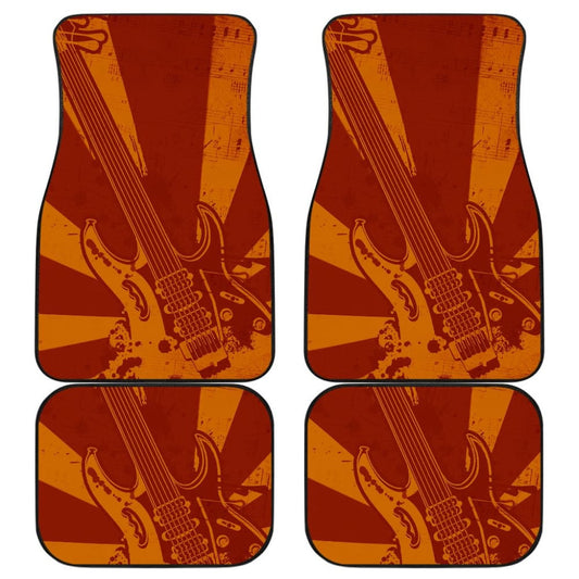 Amazing Electric Guitar Custom Retro Art Design Car Floor Mats