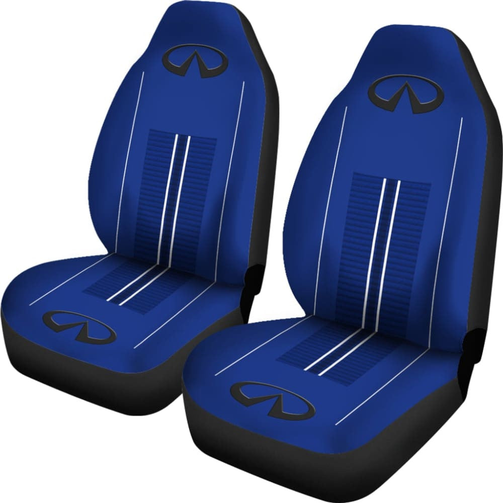 Black And Blue Infiniti Car Seat Covers Custom