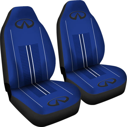 Black And Blue Infiniti Car Seat Covers Custom
