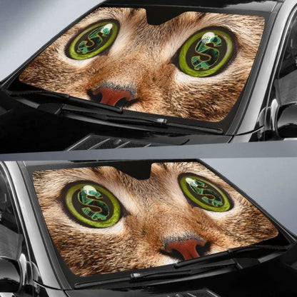 Cat Money Eyes Funny Car Sun Shades