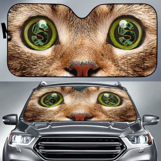 Cat Money Eyes Funny Car Sun Shades