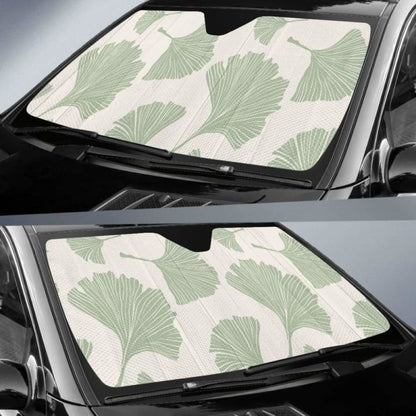Ginkgo Leaves Pattern Car Auto Sun Shades