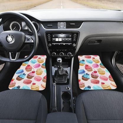 Sweet Cake Pattern Print Car Floor Mats