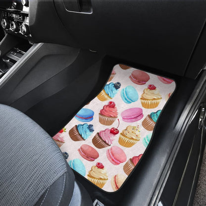 Sweet Cake Pattern Print Car Floor Mats