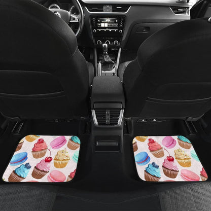 Sweet Cake Pattern Print Car Floor Mats
