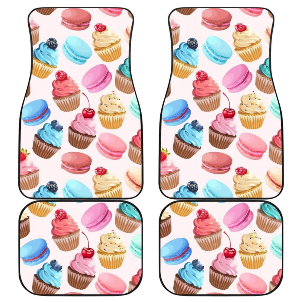 Sweet Cake Pattern Print Car Floor Mats