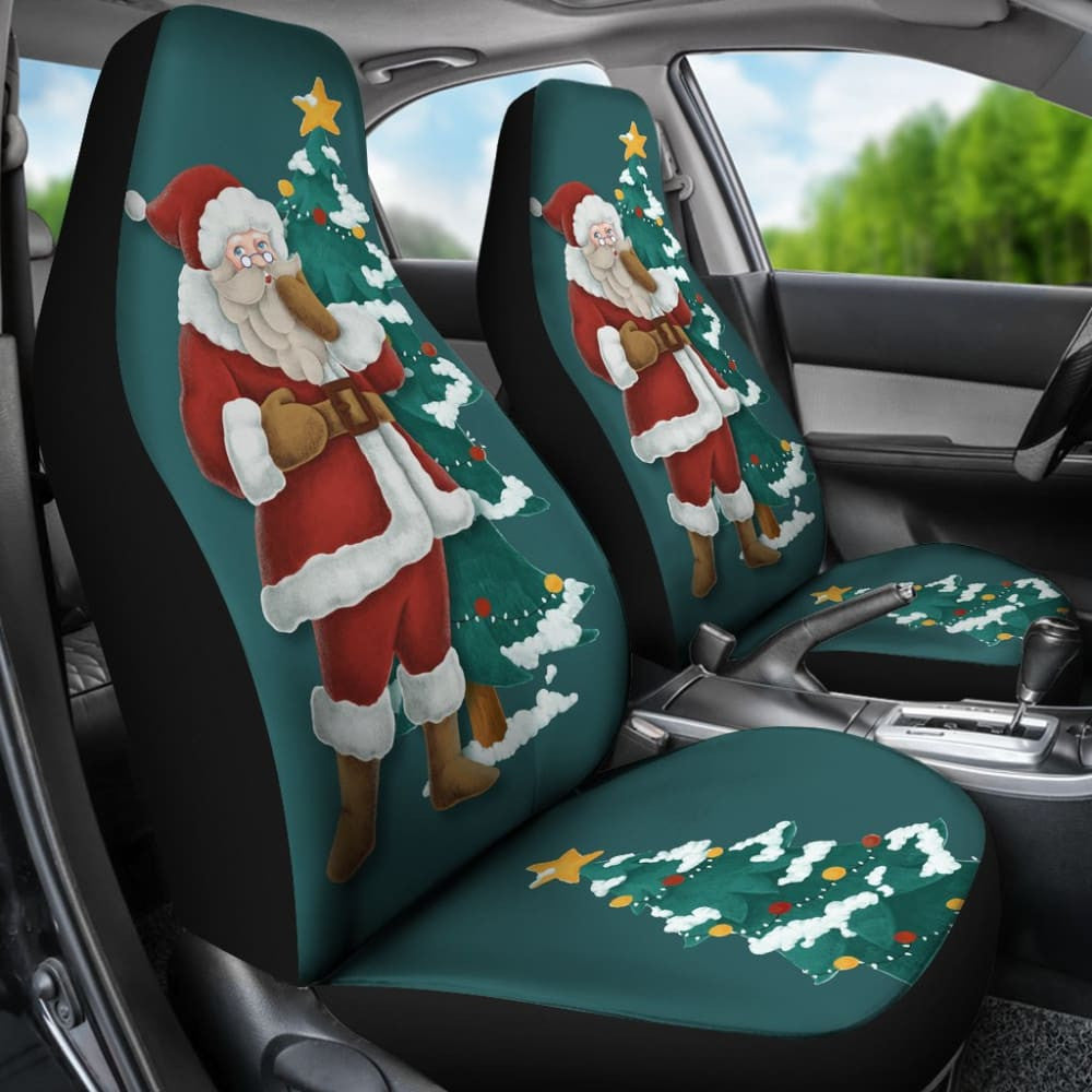 Christmas Santa Claus Custom Car Accessories Car Seat Covers