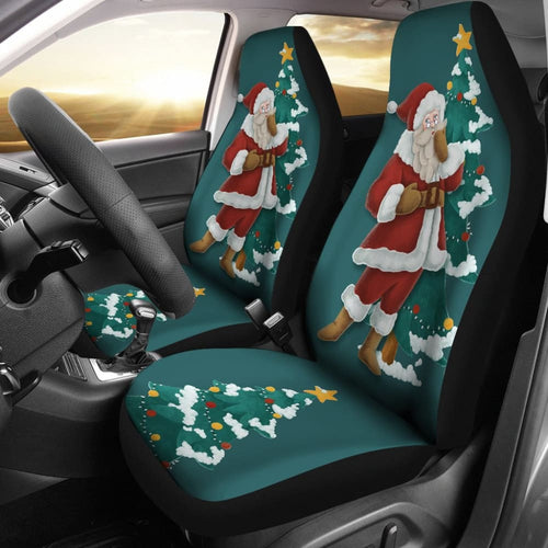 Christmas Santa Claus Custom Car Accessories Car Seat Covers