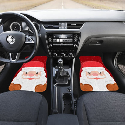 Christmas Car Floor Mats Cute Santa Claus