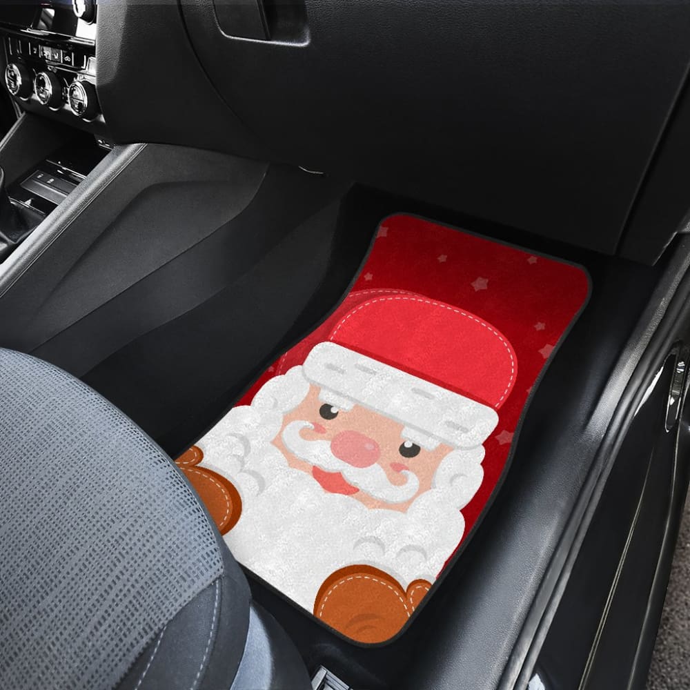 Christmas Car Floor Mats Cute Santa Claus