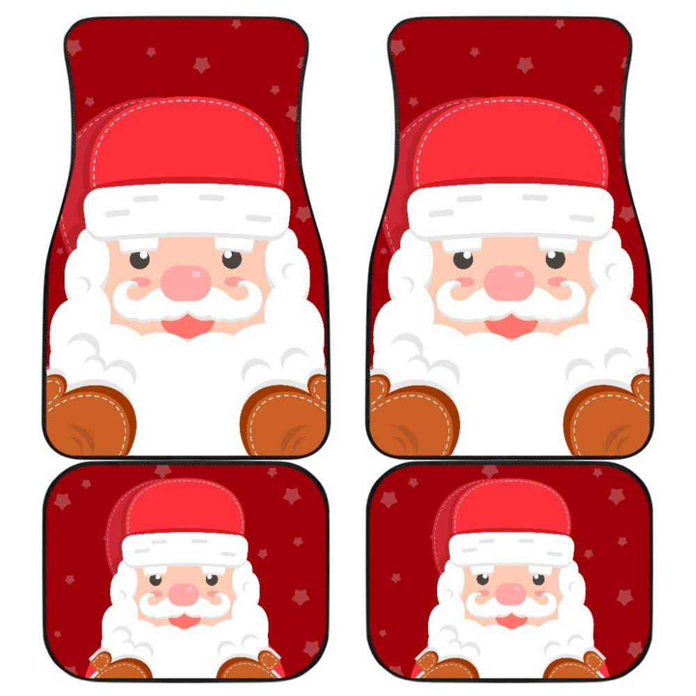 Christmas Car Floor Mats Cute Santa Claus