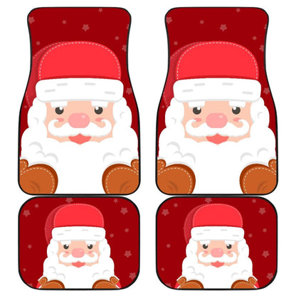 Christmas Car Floor Mats Cute Santa Claus